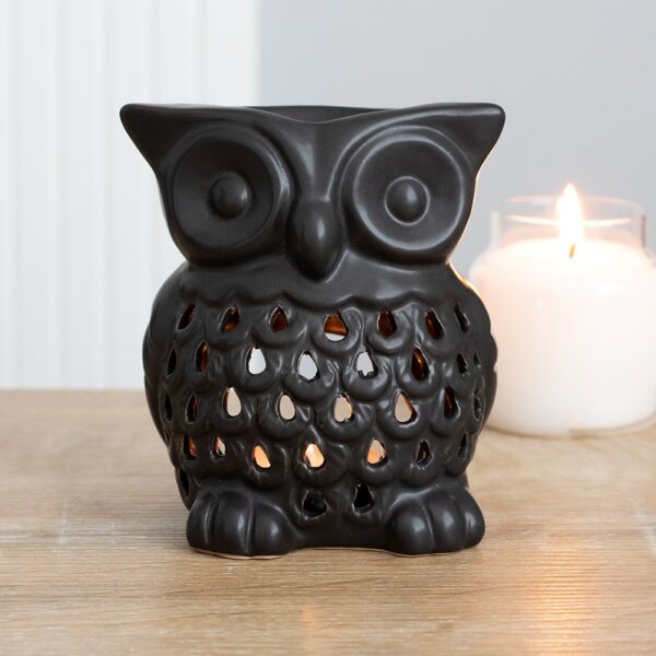 OB_00523.jpg Black Owl Oil Burner - Spiritual Home Decor
