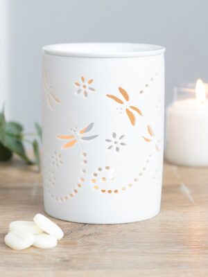 Cut Out Dragonfly Oil Burner - Spiritual Home Decor
