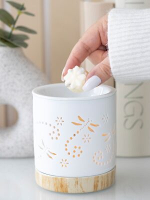 Matte Dragonfly Oil Burner - Spiritual Home Decor