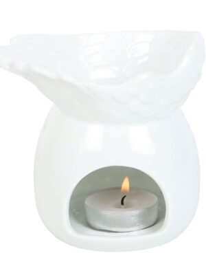 Angel Wing Dish Oil Burner - Angel Figurine
