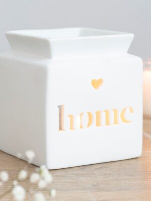 White Home Cut Out Oil Burner - Spiritual Home Decor