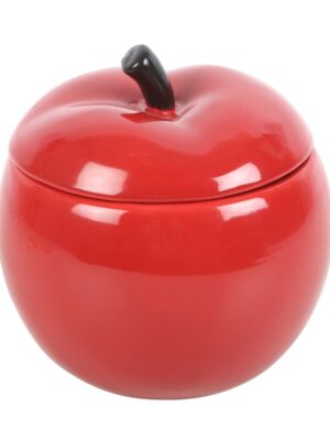 Red Apple Ceramic Oil Burner - Spiritual Home Decor