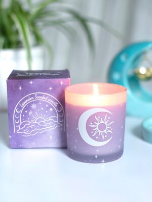 Purple Pastel Skies Lavender Candle - Aromatherapy