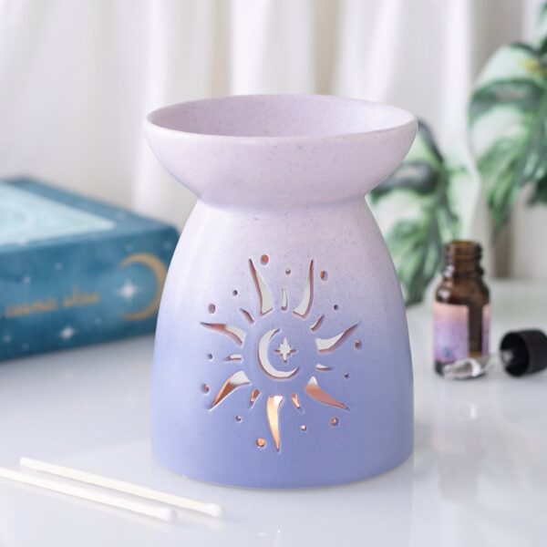 Purple Sun Cut Out Oil Burner - Aromatherapy