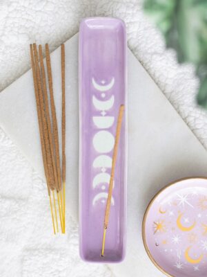 Purple Moon Phase Incense Ash Catcher - Witchcraft Ritual