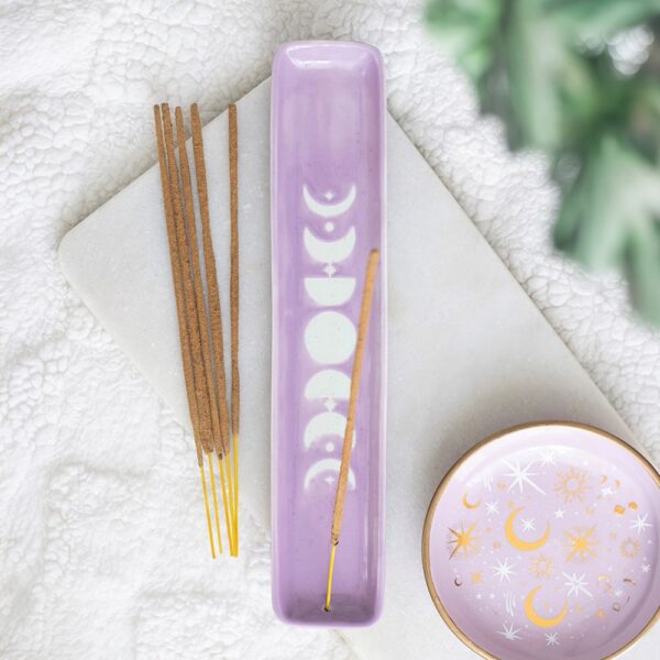 PA_77127.jpg Purple Moon Phase Incense Ash Catcher - Witchcraft Ritual