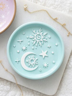 Blue Moon and Sun Trinket Dish - Spiritual Home Decor