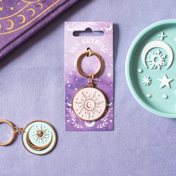Purple Sun Keyring - Spiritual Home Decor
