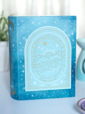 Blue Celestial Book Shaped Storage Box - Book Decor
