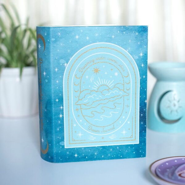 Blue Celestial Book Shaped Storage Box - Book Decor