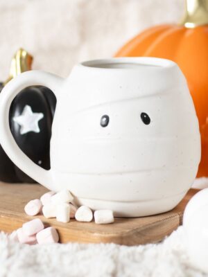 Mummy Shaped Rounded Mug - Ceramic Mug