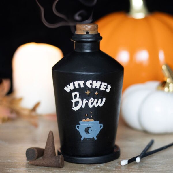 PD_73624.jpg Witches Brew Potion Bottle Incense Cone Burner - Aromatherapy