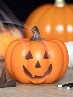 Orange Pumpkin Incense Cone Holder - Aromatherapy