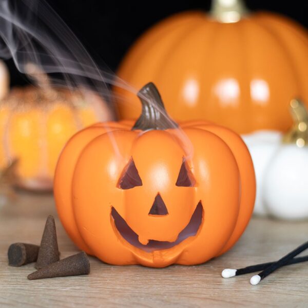 Orange Pumpkin Incense Cone Holder - Aromatherapy