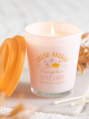 Fresh Brewed Pumpkin Spice Latte Lidded Candle - Aromatherapy