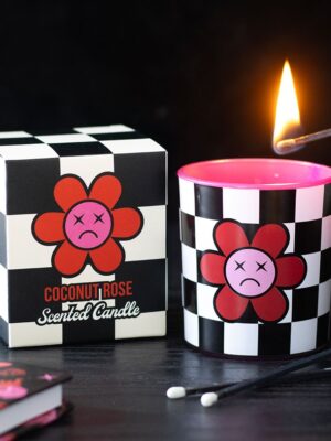 Sad Flower Coconut Rose Candle - Aromatherapy