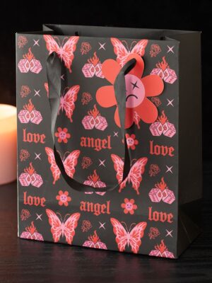 23cm Medium Flaming Butterfly Gift Bag - Spiritual Home Decor