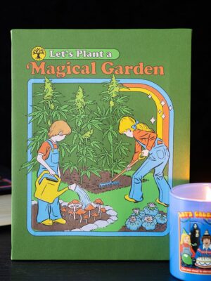 19x25cm Magical Garden Canvas Plaque by Steven Rhodes - Spiritual Home Decor