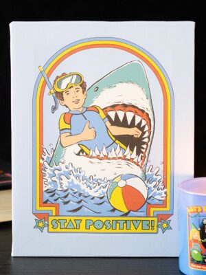 19x25cm Stay Positive Canvas Plaque by Steven Rhodes - Spiritual Home Decor
