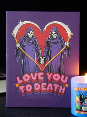 RH_57926.jpg 19x25cm Love You To Death Canvas Plaque by Steven Rhodes - Spiritual Home Decor