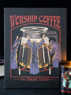 19x25cm Worship Coffee Canvas Plaque by Steven Rhodes - Ceramic Mug