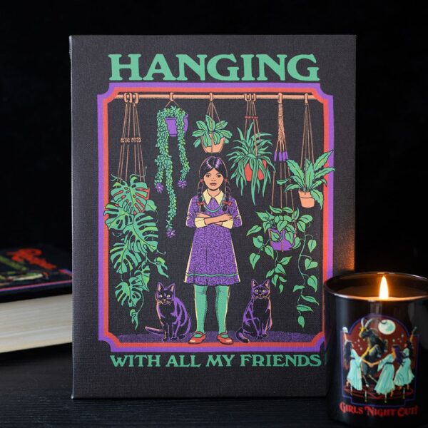 19x25cm Hanging With All My Friends Canvas Plaque by Steven Rhodes - Spiritual Home Decor