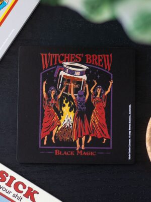Witches' Brew Coaster by Steven Rhodes - Spiritual Home Decor