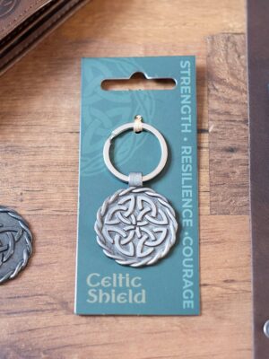 RL_80127.jpg Celtic Shield Knot Keyring - Spiritual Home Decor