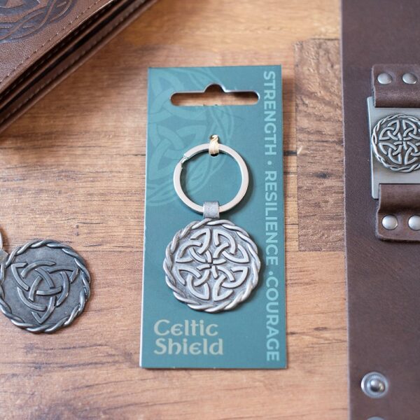 Celtic Shield Knot Keyring - Spiritual Home Decor