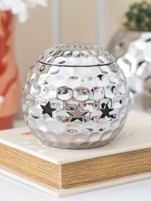 Silver Disco Ball Oil Burner - Spiritual Home Decor