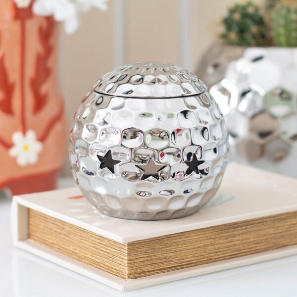 RO_50125.jpg Silver Disco Ball Oil Burner - Spiritual Home Decor