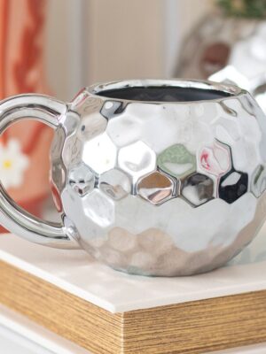 Silver Disco Ball Mug - Ceramic Mug