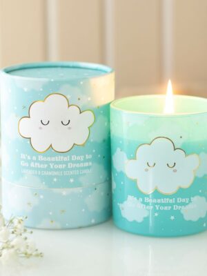 Cloud Print Lavender & Chamomile Candle - Aromatherapy