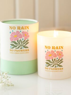 No Rain, No Flowers Citrus & Ginger Candle - Aromatherapy