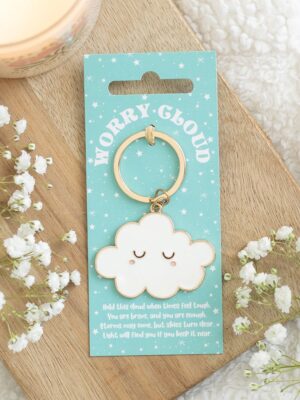 Worry Cloud Keyring - Spiritual Home Decor