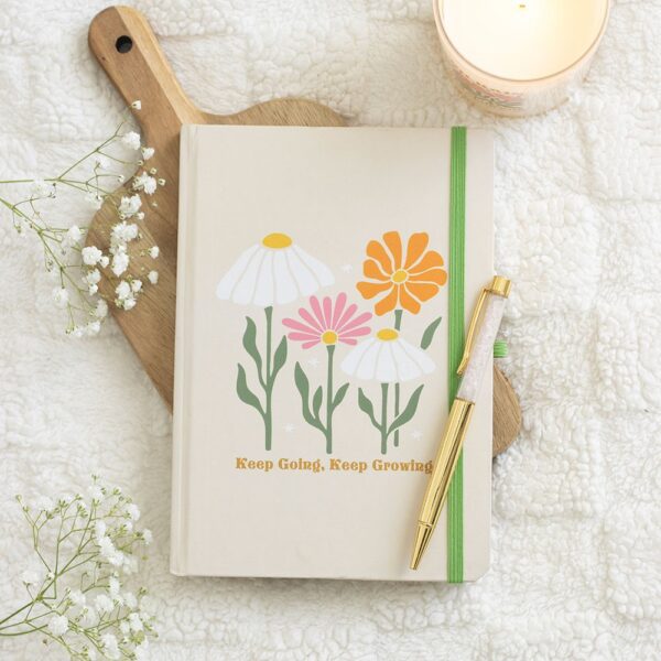 RS_16727.jpg Keep Going, Keep Growing A5 Notebook with Rose Quartz Pen - Meditation Decor