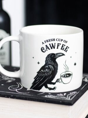 Fresh Cup of Cawfee Raven Mug - Ceramic Mug