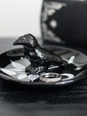 Mystic Raven Trinket Dish - Gothic Decor