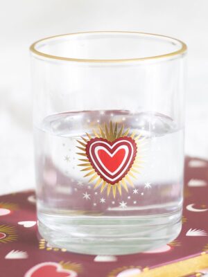 Sacred Heart Drinking Glass - Spiritual Home Decor
