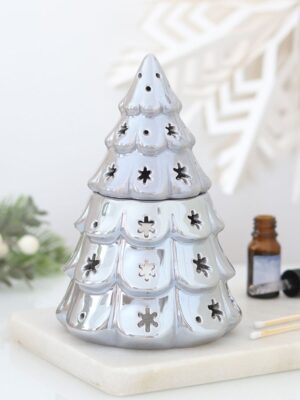 Silver Fir Tree Oil Burner - Spiritual Home Decor