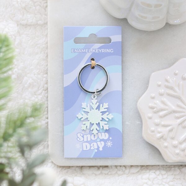 Snow Day Snowflake Keyring - Spiritual Home Decor
