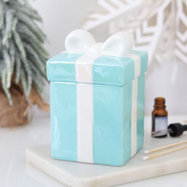 SD_71227.jpg Blue Christmas Present Oil Burner - Spiritual Home Decor