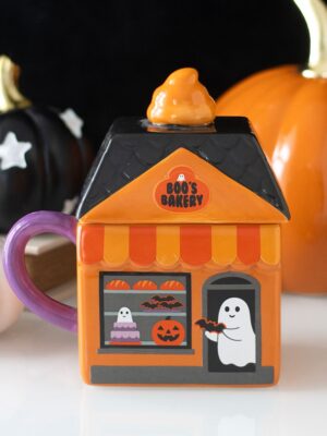 Boo's Bakery Lidded Mug - Ceramic Mug