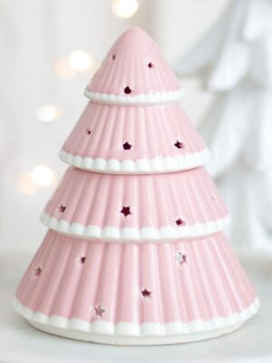 Pink Christmas Tree Oil Burner - Spiritual Home Decor