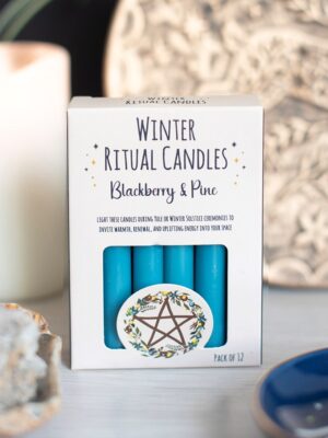 Blackberry & Pine Winter Ritual Spell Candles - Witchcraft Ritual