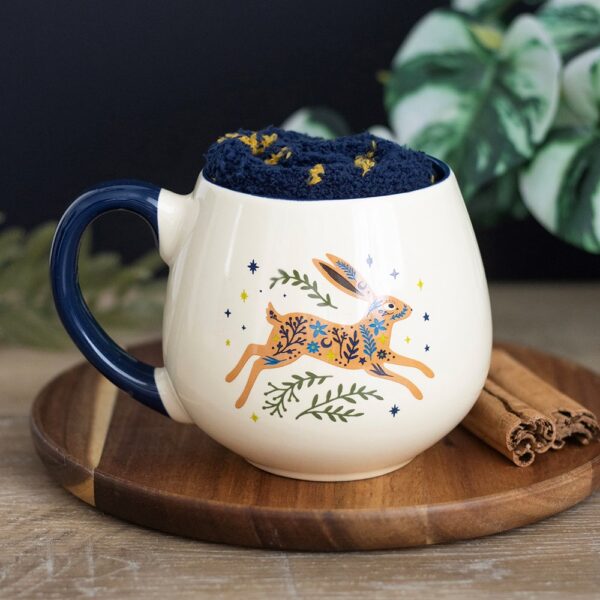 SL_62027.jpg Leaping Hare Mug and Socks Set - Ceramic Mug