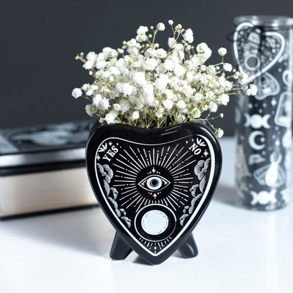 SP_64727.jpg Black Planchette Flower Vase - Witchcraft Ritual