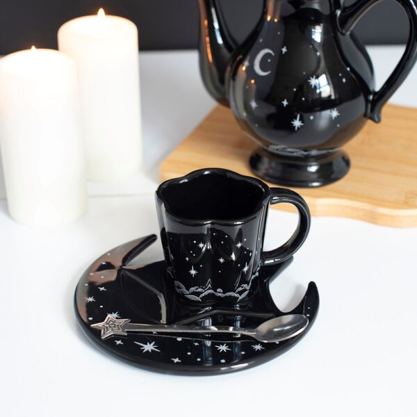 SP_65127.jpg Spellbound Sky Espresso Cup, Saucer and Spoon Set - Witchcraft Ritual