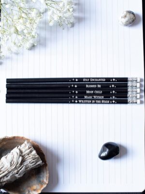 Pack of 5 Spellbound Secrets Pencils - Spiritual Home Decor