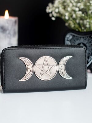 Triple Moon Zippered Wallet - Witchcraft Ritual